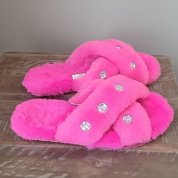 EMU Australia Rhinestone Mayberry Slippers in Pink  Anthropologie Size W 9 M 8 - Picture 2 of 13
